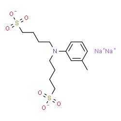 N,N-双(4-磺丁基)-3-甲基苯胺二钠盐结构式