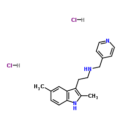 2-(2,5-Dimethyl-1H-indol-3-yl)-N-(4-pyridinylmethyl)ethanamine dihydrochloride结构式