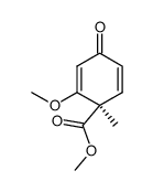 (R)-(-)-methyl 2-methoxy-1-methyl-2,5-cyclohexadiene-4-one-1-carboxylate Structure