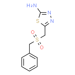 5-[(Benzylsulfonyl)methyl]-1,3,4-thiadiazol-2-amine Structure