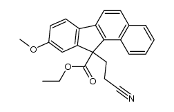 ethyl 11-(2-cyanoethyl)-9-methoxy-11H-benzo[a]fluorene-11-carboxylate Structure