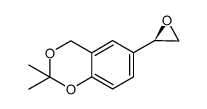 (R)-2,2-dimethyl-6-(oxiran-2-yl)-4H-benzo[d][1,3]dioxine结构式