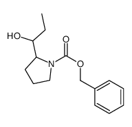 benzyl 2-(1-hydroxypropyl)pyrrolidine-1-carboxylate结构式