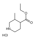 3-甲基哌啶-4-羧酸乙酯盐酸盐结构式