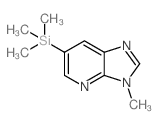 3-甲基-6-(三甲基甲硅烷基)-3H-咪唑[4,5-b] 吡啶结构式