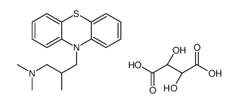 10-[3-(dimethylammonio)-2-methylpropyl]-10H-phenothiazinium [R-(R*,R*)]-tartrate structure