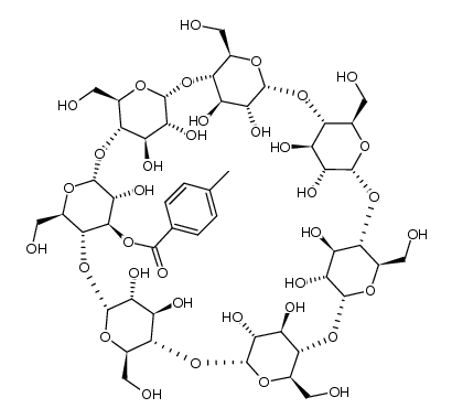 mono-2-O-(p-methylbenzoyl)-β-CD Structure