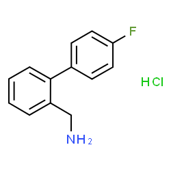 (4'-氟-[1,1'-联苯]-2-基)甲胺盐酸盐结构式