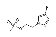 methanesulfonic acid 2-(4-fluoropyrazol-1-yl)ethyl ester Structure