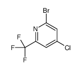 2-bromo-4-chloro-6-(trifluoromethyl)pyridine Structure