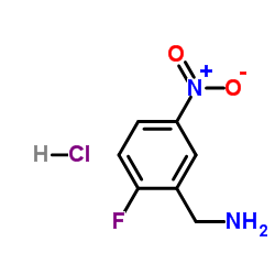 2-氟-5-硝基苄胺盐酸盐结构式