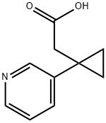 2-(1-(吡啶-3-基)环丙基)乙酸结构式