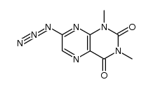 7-azido-1,3-dimethyllumazine结构式
