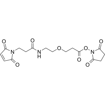 Mal-amido-PEG1-C2-?NHS ester Structure