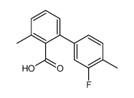 2-(3-fluoro-4-methylphenyl)-6-methylbenzoic acid结构式
