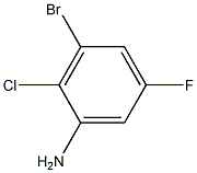 3-bromo-2-chloro-5-fluoroaniline结构式