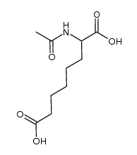 (2SR)-acetylaminosuberic acid Structure