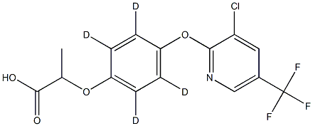 [2H4]-(±)-吡氟氯禾灵结构式