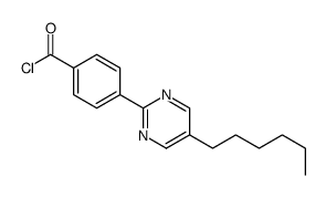 4-(5-hexylpyrimidin-2-yl)benzoyl chloride Structure