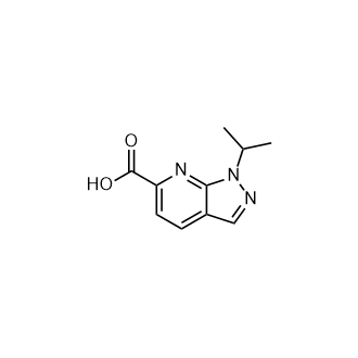1-异丙基-1H-吡唑并[3,4-b]吡啶-6-羧酸结构式