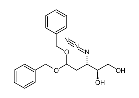(2S,3S)-3-azido-5,5-bis(benzyloxy)pentane-1,2-diol结构式