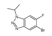 5-Bromo-6-fluoro-1-isopropyl-1,2,3-benzotriazole Structure