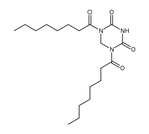 1,5-dioctanoyl-1,3,5-triazinane-2,4-dione结构式