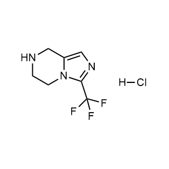 3-(三氟甲基)-5,6,7,8-四氢咪唑并[1,5-a]吡嗪盐酸盐结构式