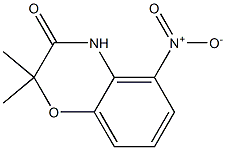 2,2-二甲基-5-硝基-2H-苯并[B][1,4]噁嗪-3(4H)-酮结构式