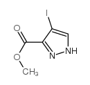 4-碘-1H-吡唑-3-羧酸甲酯结构式