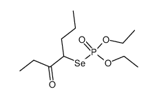 O,O-diethyl Se-(3-oxoheptan-4-yl) phosphoroselenoate结构式