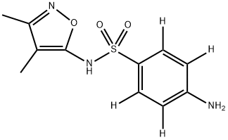 磺胺二甲异噁唑-D4同位素结构式