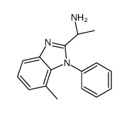 (1S)-1-(7-methyl-1-phenylbenzimidazol-2-yl)ethanamine结构式