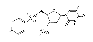 3'-O-mesyl-5'-O-tosylthymidine Structure