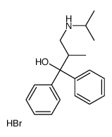2-methyl-1,1-diphenyl-3-(propan-2-ylamino)propan-1-ol,hydrobromide结构式