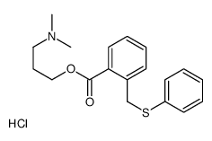 3-(dimethylamino)propyl 2-(phenylsulfanylmethyl)benzoate,hydrochloride结构式