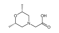 2-(2,6-dimethylmorpholin-4-yl)acetic acid,hydrochloride Structure
