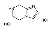 5,6,7,8-四氢-[1,2,4]三唑并[4,3-a]吡嗪二盐酸盐结构式
