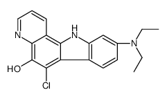 6-chloro-9-(diethylamino)-11H-pyrido[3,2-a]carbazol-5-ol结构式
