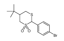 2-(4-bromophenyl)-5-tert-butyl-1,3-dithiane 1,1-dioxide结构式