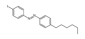 (E)-1-(4-Hexylphenyl)-2-(4-iodophenyl)diazene Structure