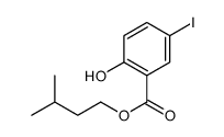 2-羟基-5-碘苯甲酸异戊酯结构式