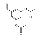 (3-acetyloxy-5-ethenylphenyl) acetate Structure