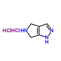 1,4,5,6-四氢吡咯并-[3,4-c]-吡唑双盐酸盐结构式
