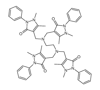N,N,N',N'-tetra(antipyryl-4-methylene)-1,2-ethane-diamine Structure