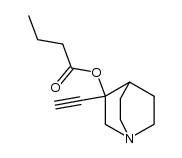 3-ethynylquinuclidin-3-ol O-butyrate ester Structure