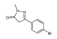 5-(4-BROMOPHENYL)-2,4-DIHYDRO-2-METHYL-3H-PYRAZOL-3-ONE structure