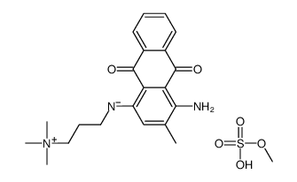 3-[(4-amino-3-methyl-9,10-dioxoanthracen-1-yl)amino]propyl-trimethylazanium,methyl sulfate Structure