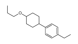 1-ethyl-4-(4-propoxycyclohexyl)benzene Structure