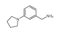 (3-吡咯-1-基苯基)甲胺结构式